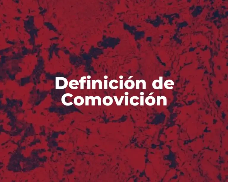 Definición de Comovición
