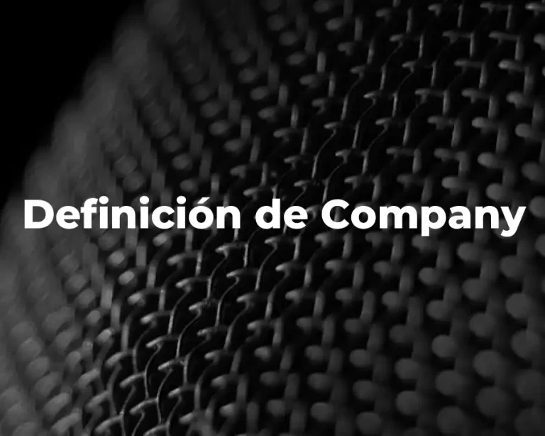 Definición de Company