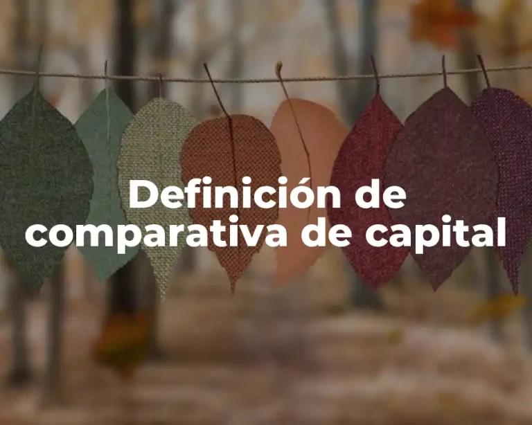 Definición de comparativa de capital