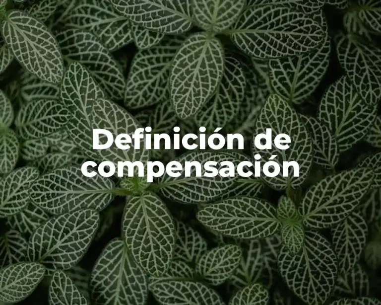 Definición de compensación