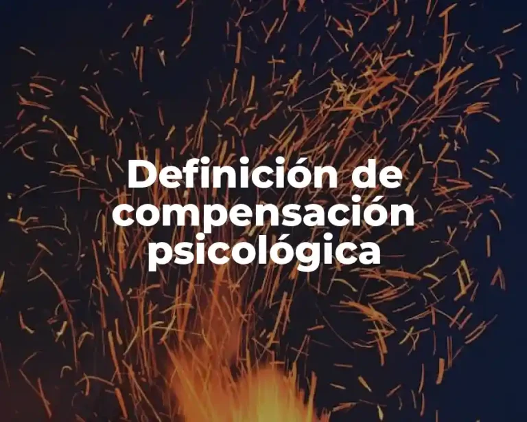 Definición de compensación psicológica