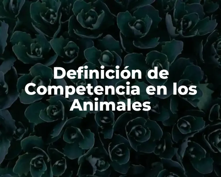 Definición de Competencia en los Animales