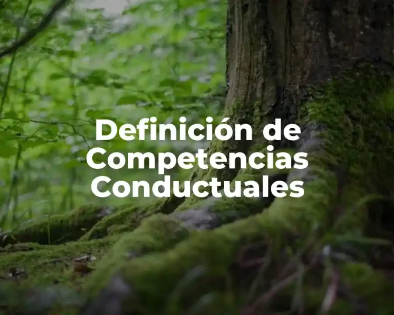 Definición de Competencias Conductuales