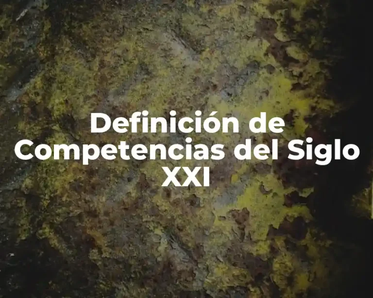 Definición de Competencias del Siglo XXI