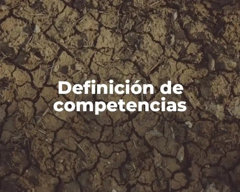 Definición de competencias