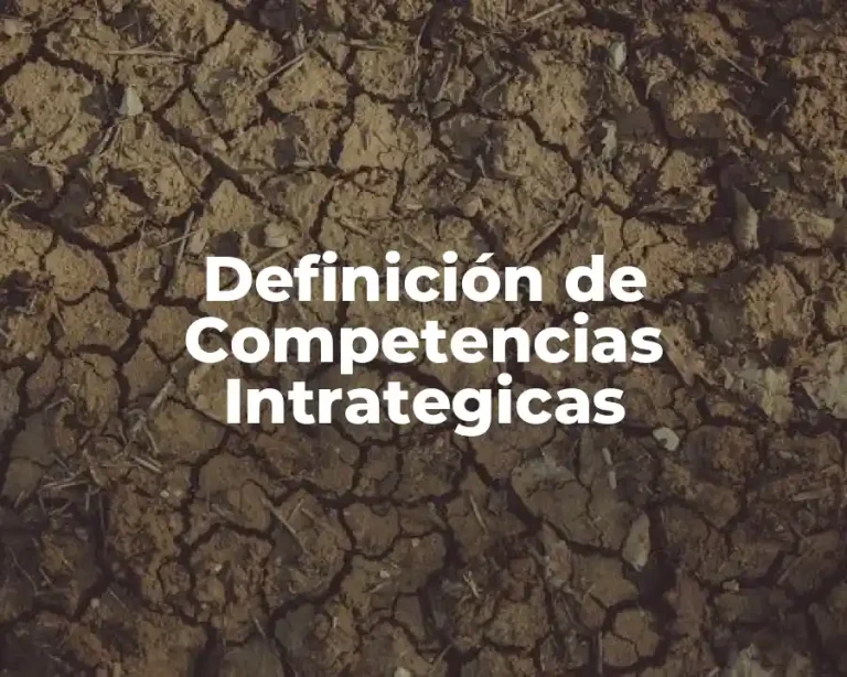 Definición de Competencias Intrategicas