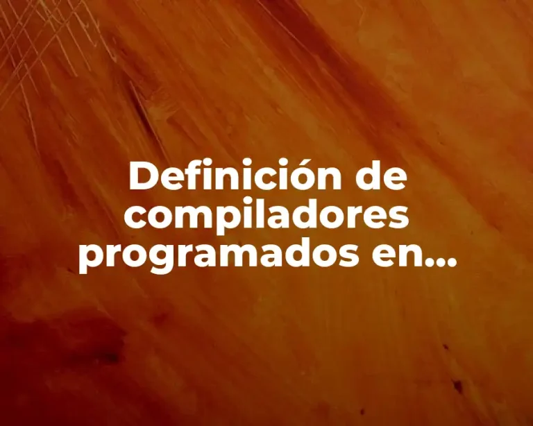 Definición de compiladores programados en JavaScript