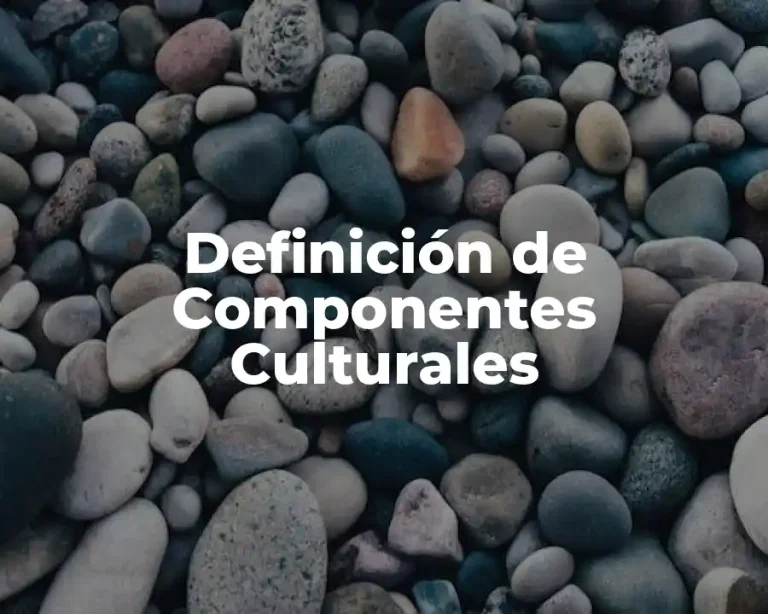 Definición de Componentes Culturales
