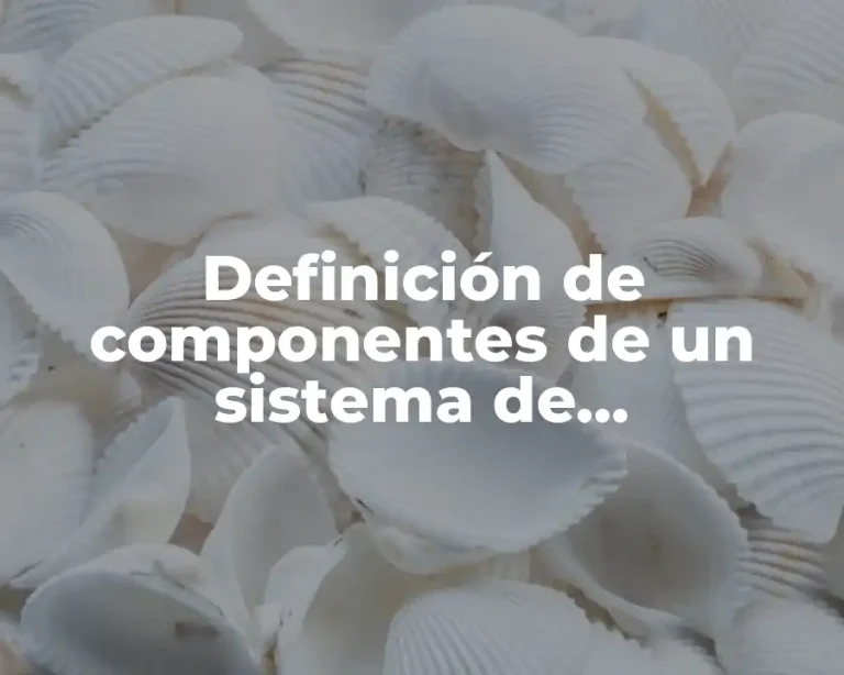 Definición de componentes de un sistema de comunicación