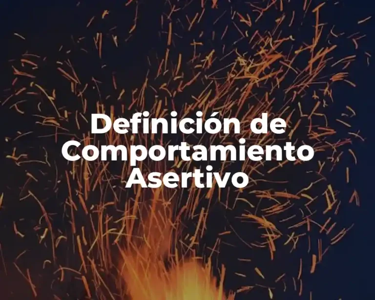Definición de Comportamiento Asertivo