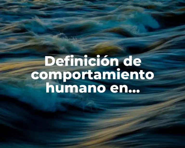 Definición de comportamiento humano en administración