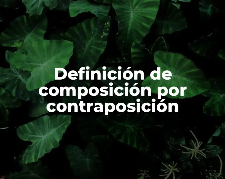 Definición de composición por contraposición