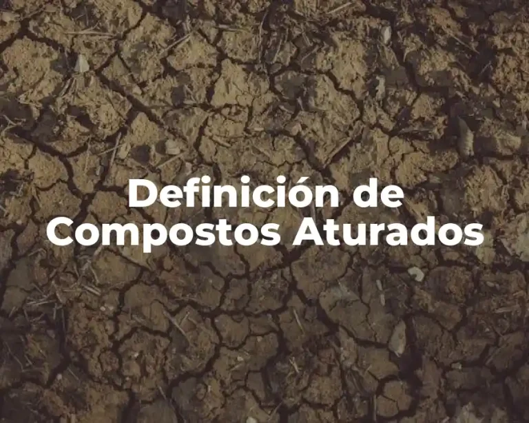 Definición de Compostos Aturados