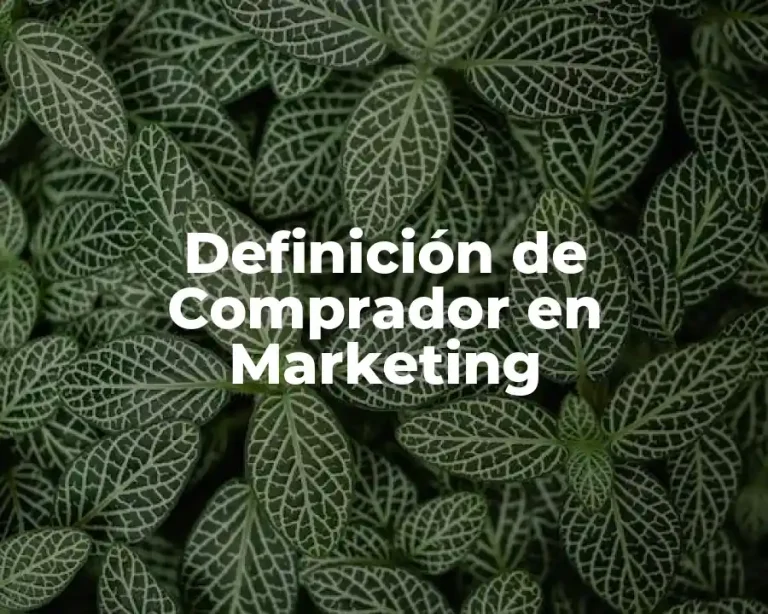Definición de Comprador en Marketing