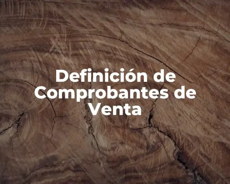 Definición de Comprobantes de Venta