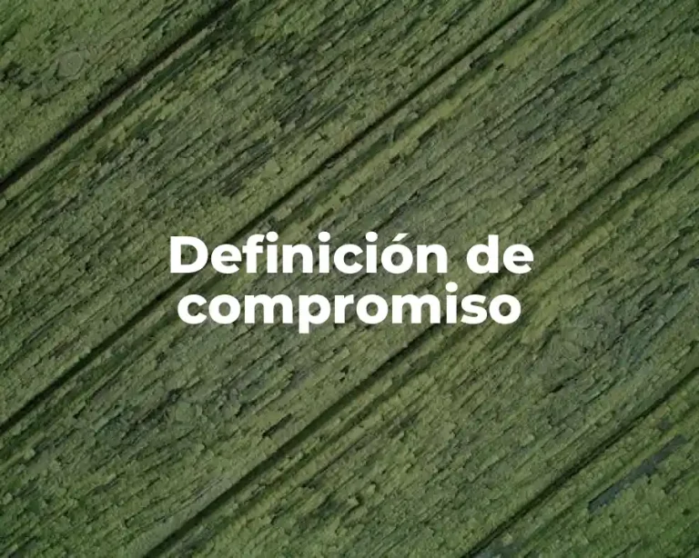 Definición de compromiso
