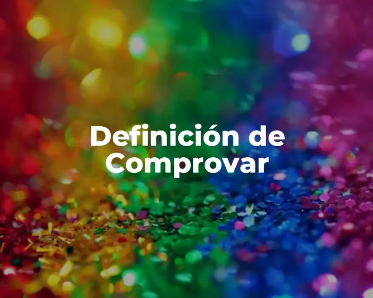 Definición de Comprovar