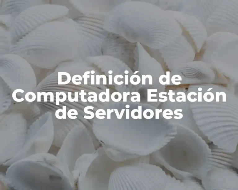 Definición de Computadora Estación de Servidores