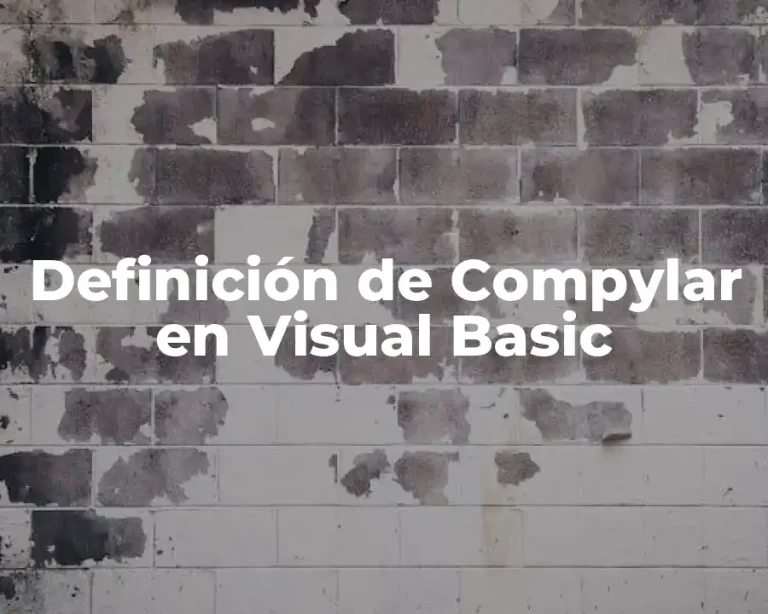 Definición de Compylar en Visual Basic