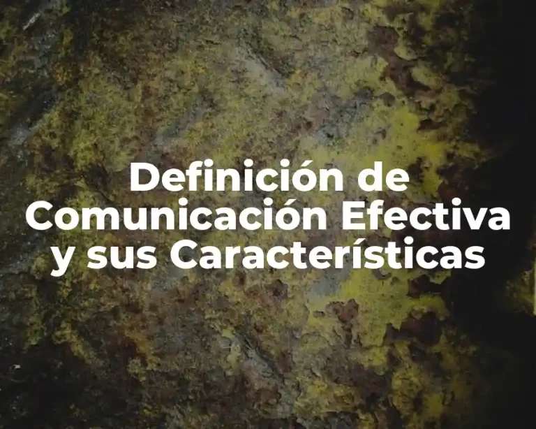Definición de Comunicación Efectiva y sus Características