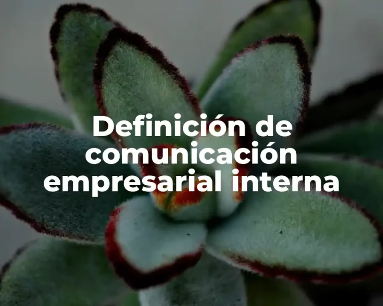 Definición de comunicación empresarial interna