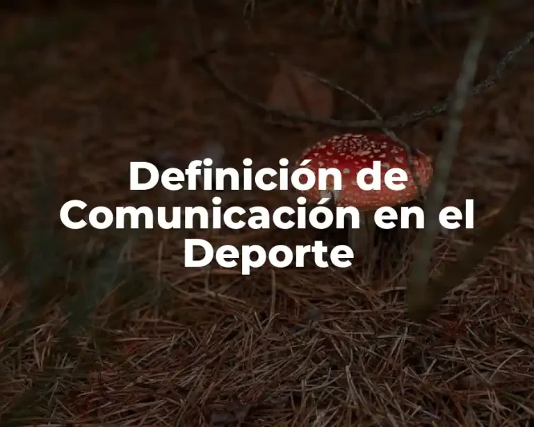 Definición de Comunicación en el Deporte