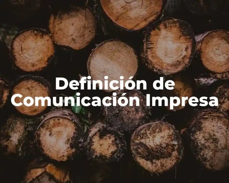 Definición de Comunicación Impresa