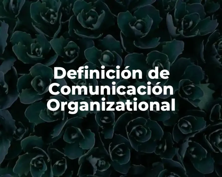 Definición de Comunicación Organizational
