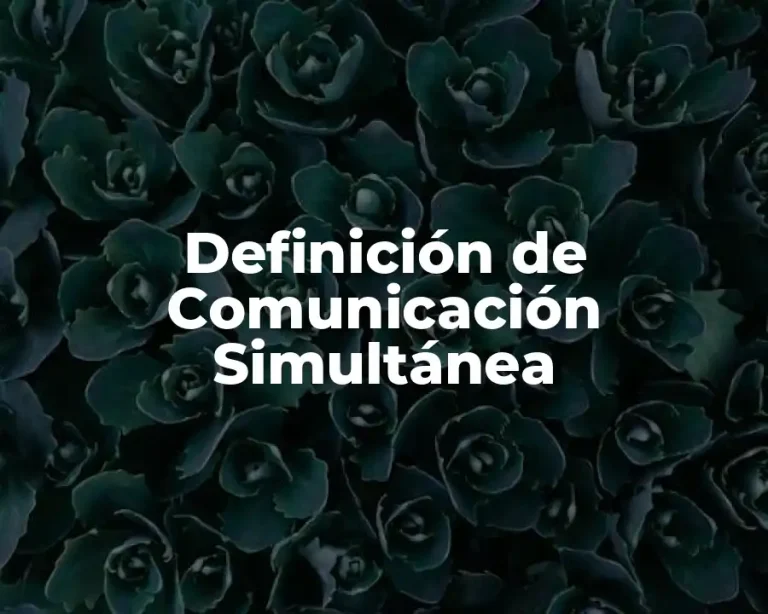 Definición de Comunicación Simultánea