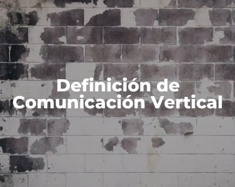 Definición de Comunicación Vertical