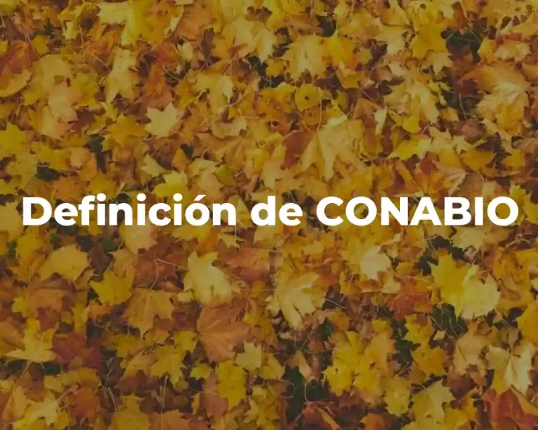 Definición de CONABIO