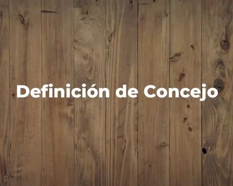 Definición de Concejo