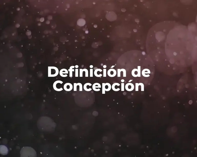 Definición de Concepción