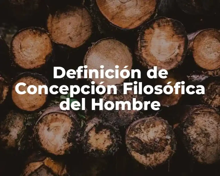 Definición de Concepción Filosófica del Hombre