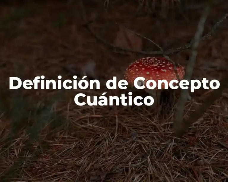 Definición de Concepto Cuántico