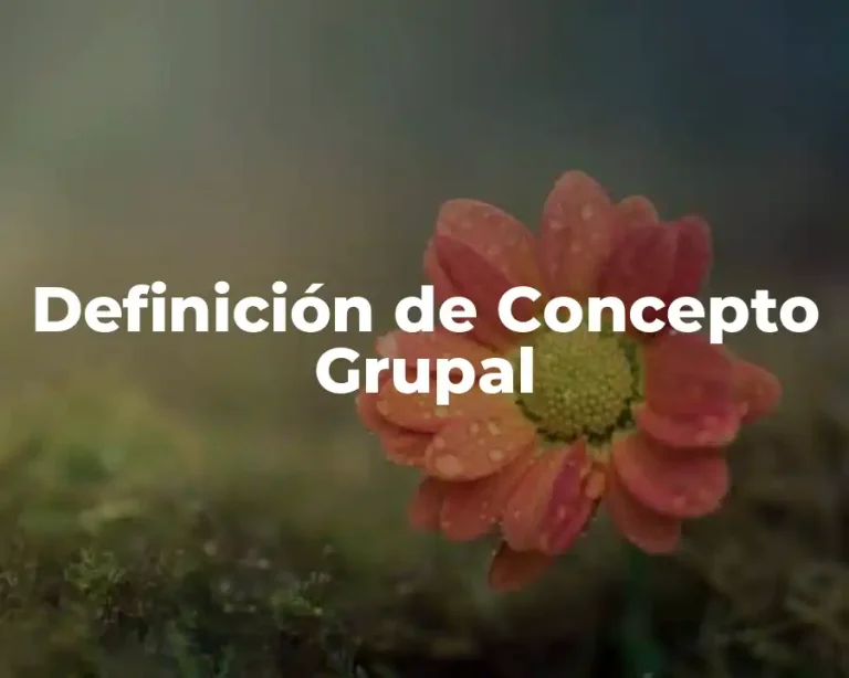 Definición de Concepto Grupal