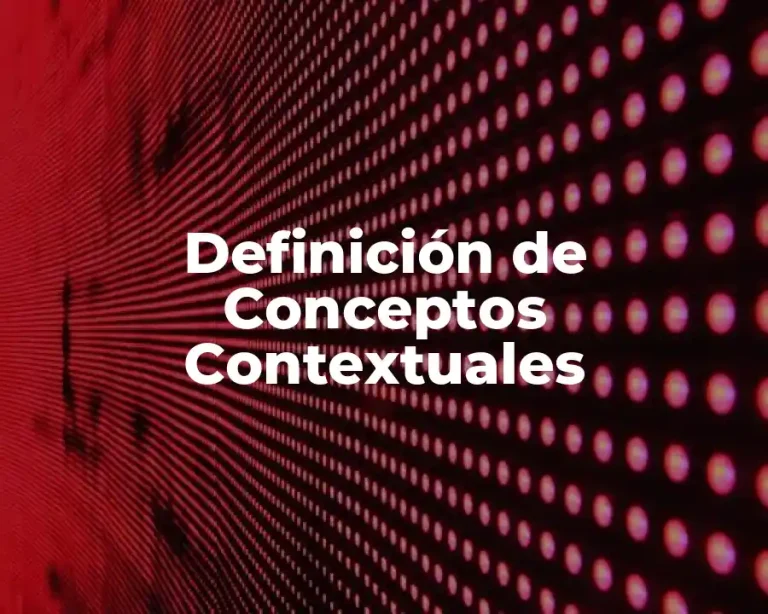 Definición de Conceptos Contextuales