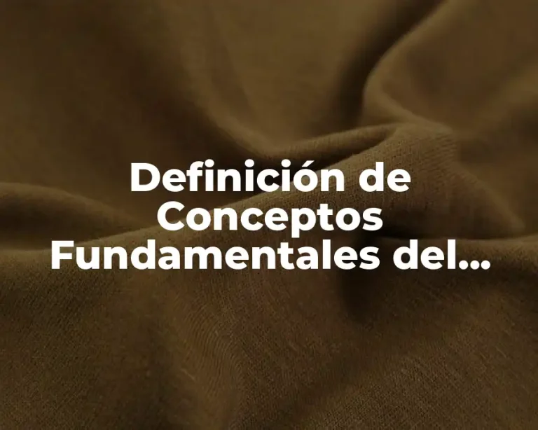 Definición de Conceptos Fundamentales del Derecho