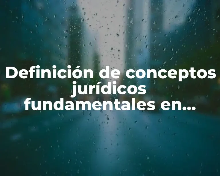 Definición de conceptos jurídicos fundamentales en diapositivas