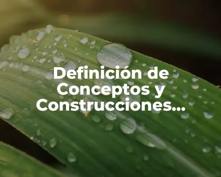 Definición de Conceptos y Construcciones Trigonometria