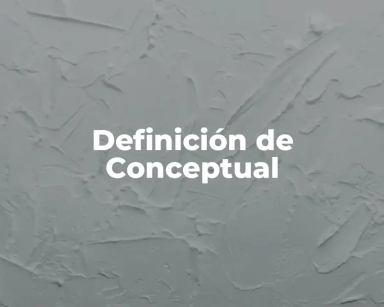 Definición de Conceptual