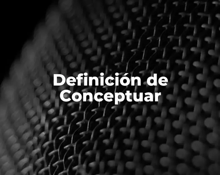 Definición de Conceptuar