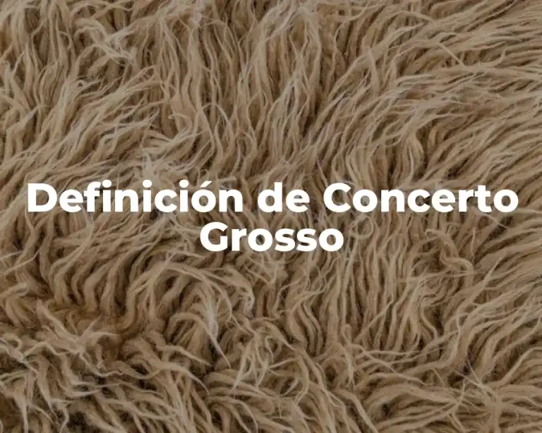 Definición de Concerto Grosso
