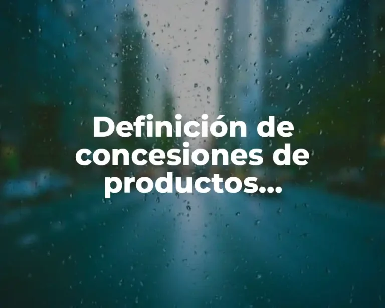 Definición de concesiones de productos independientes de electricidad