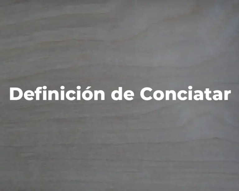 Definición de Conciatar
