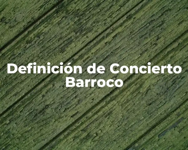 Definición de Concierto Barroco