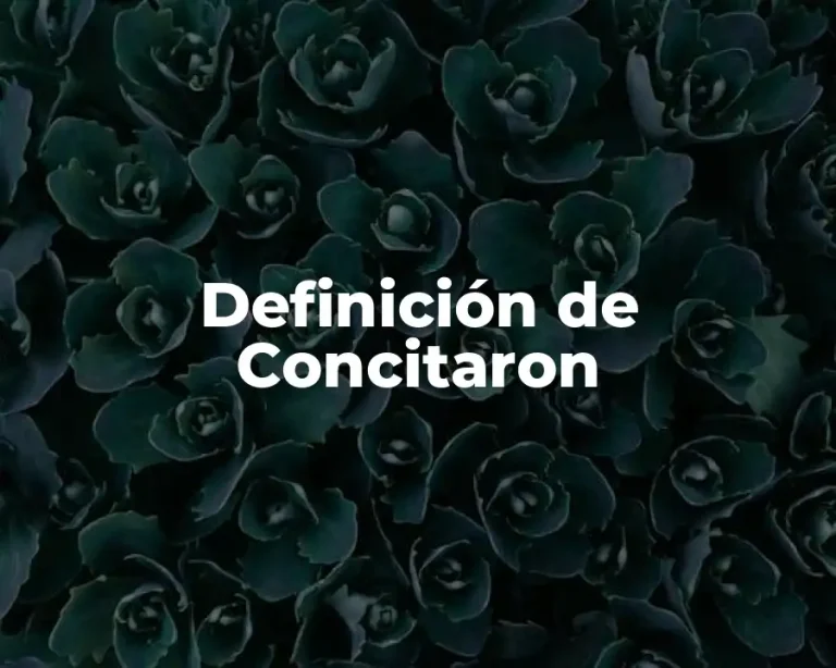 Definición de Concitaron