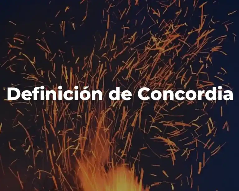 Definición de Concordia