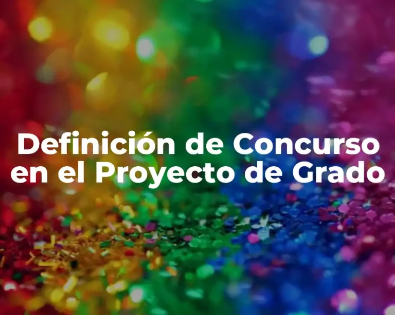 Definición de Concurso en el Proyecto de Grado
