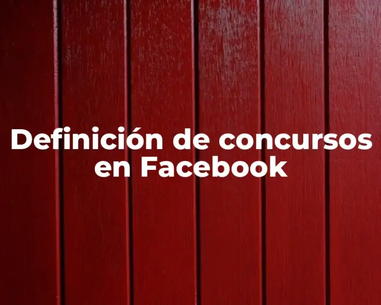 Definición de concursos en Facebook